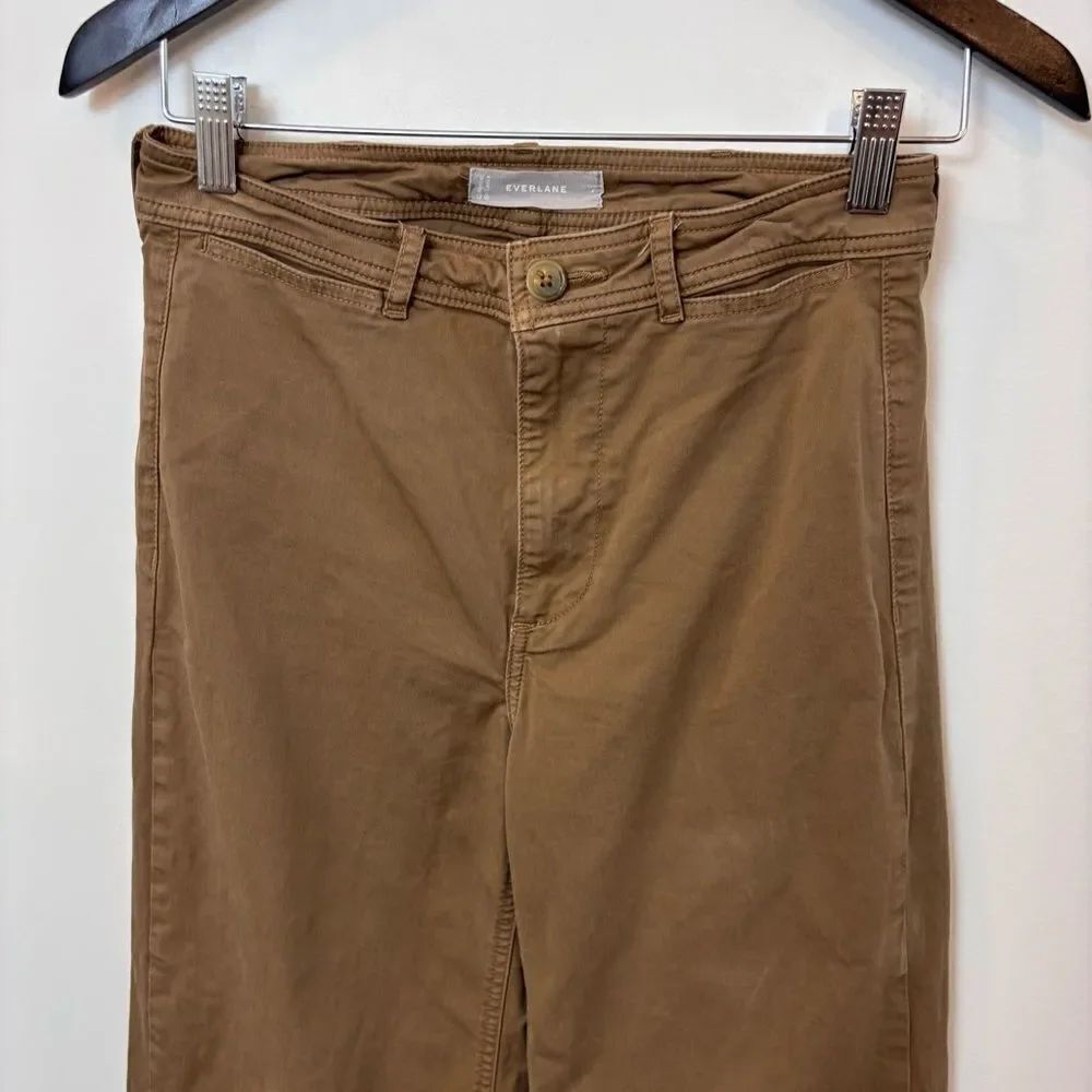 Everlane Cropped Mariner Pants Size 2 Tan/Brown - Picture 3 of 11